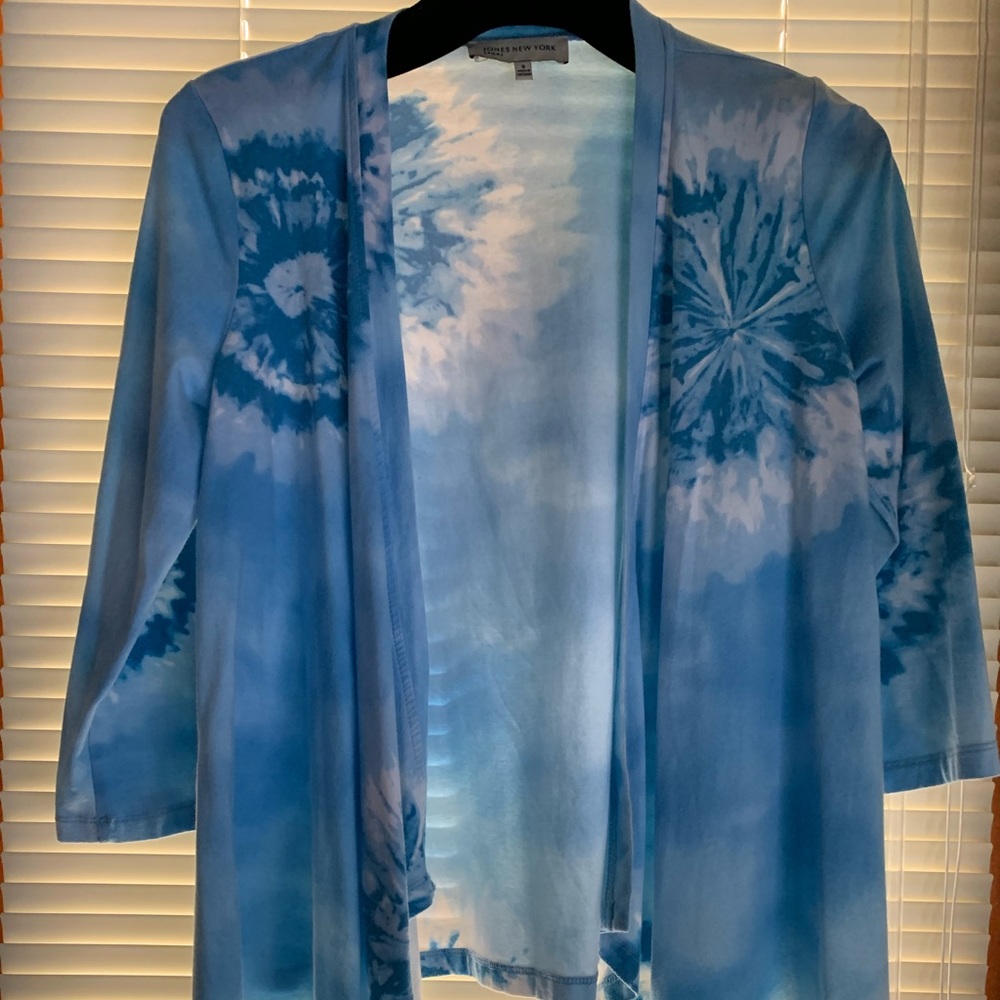 Jones New York Open Drape Front Womens SzS Jacket/Sweater